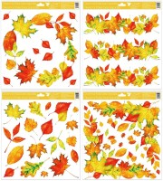 Okenní fólie - podzimní listí - 30 x 33,5 cm - 6841