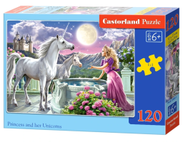 Puzzle Castorland - 120 dílků - Jednorožci - B-13098-1