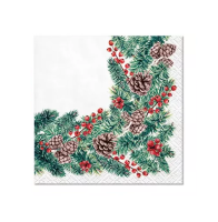 Vánoční ubrousky PAW C - Winter Branches - SDC017300