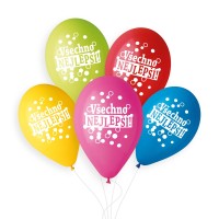 Nafukovací balónky - Všechno nejlepší - 5 ks - P5GS110-VSE4