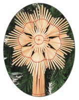 Slaměná vánoční špice - 26 cm - 2201-08