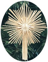 Slaměná vánoční špice - 26 cm - 2201-10