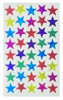 Samolepky hvězdy - 10 archů - 15 x 10 cm - PK116-1