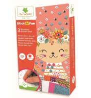 Mozaika STICK & FUN - roztomilá zvířátka - 3 ks - CRE7035 