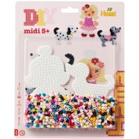Korálkový set MIDI - Pejsek a holčička - H4214