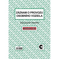 Záznam o provozu osobního vozidla A5 - ET 205