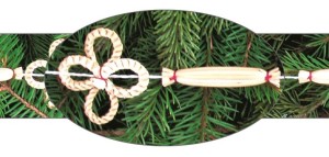 Vánoční slaměný řetěz - 2 m - 2200-08