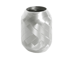 Stuha klubíčko - stříbrná - 5 mm x 20 m - 50 ks - 6800-7000-04