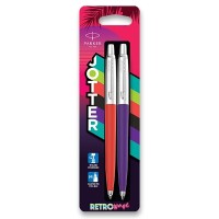 Kuličkové pero Parker Jotter Originals Retro 80S - červená, fialová