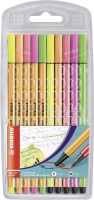 Jemný liner & prémiový vláknový fix STABILO point 88 & Pen 68 - 10 ks neon barev