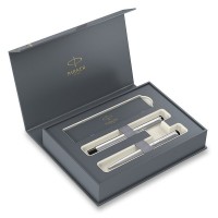 Kuličkové a plnicí pero - sada - Parker Vector Stainless Steel - 1502/2505443