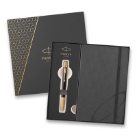 Kuličkové pero se zápisníkem - dárková kazeta - Parkem Im Premium - Black GT