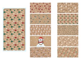 Vánoční obálka DL - kraft - 20 ks - 5550340