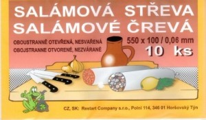 Salámová střeva - 550 x 100 mm - STR-0003