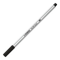 Prémiový vláknový fix STABILO Pen 68 brush - černý 568/46