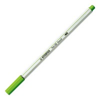 Prémiový vláknový fix STABILO Pen 68 brush - zeleň listová 568/43