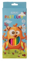 Pastelky barevné - příšerka - 12 ks