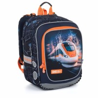 Školní batoh s vlakem - ENDY 24012