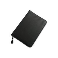 Portfolio A5 - černé - umělá kůže - zip, kalkulačka - 93-A5ZR1