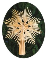 Slaměná vánoční špice - 26 cm - 2201-02