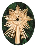 Slaměná vánoční špice - 26 cm - 2201-05