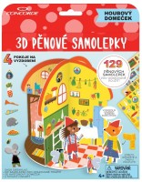 3D pěnové samolepky Concorde - Houbový domeček - A491