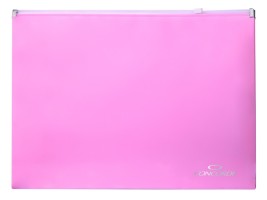 Spisové desky Concorde se zipem A4 - PASTEL růžová - A80082