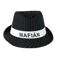 Dětský klobouk s nápisem Mafián - 207127
