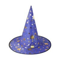 Dětský čarodějnický klobouk - modrý - 222090