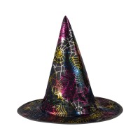 Dětský čarodějnický klobouk s pavučinou - 222175
