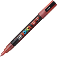 Akrylový popisovač Posca PC-3ML - 0,9-1,3 mm - třpytivá červená (L15) - P285379000