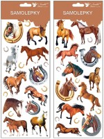 Samolepky koně - 12 x 30 cm - 1258