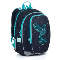Školní batoh Topgal s výšivkou kolibříka - MIRA 24009