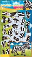 Samolepicí skládačka - zebra - 14 x 25 cm - 6629