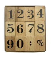 Dřevěná razítka - čísla - PK60-71