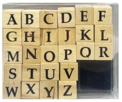 Dřevěná razítka - abeceda - PK60-70