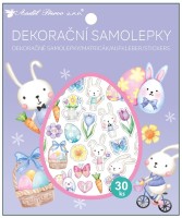 Samolepky - zajíčci - 30 ks - 13 x 15,5 cm - 6954