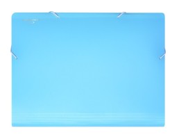 Desky na dokumenty - CONCORDE s gumou A4 - 13 kapes - pastel modrá