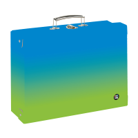 Hranatý kufřík A4 lamino - OXY Ombre - blue/green - 6-06124
