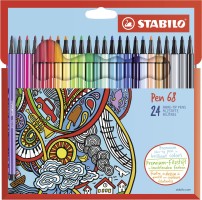 Prémiový vláknový fix STABILO Pen 68 - 24 ks