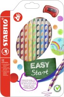 Ergonomické pastelky pro praváky STABILO EASYcolors - 12 ks sada s ořezávátkem