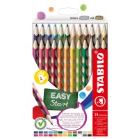 Ergonomické pastelky pro leváky STABILO EASYcolors - 24 ks sada