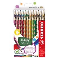 Ergonomické pastelky pro leváky - STABILO EASYcolors - 24 ks sada