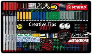 Kreativní set - STABILO Creative Tips - ARTY - 30 ks sada - CLASSIC - 6 různých barev