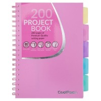 Projektový blok A4 - Pastel růžový - 200 listů, čtvereček - 02879