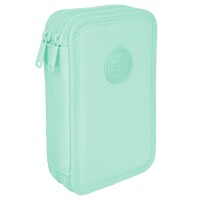 Dvoupatrový vybavený penál JUMPER 2 - Powder mint - F066645