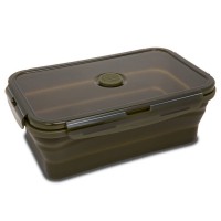 Silikonový svačinový box CoolPack RPET - Olive - 1200 ml - Z24640