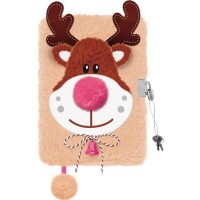 Plyšový zápisník se zámkem - Rudolf - M/68968