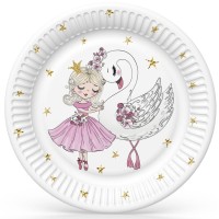 Papírové talíře velké - 23 cm - 8 ks - TD02_OG_038001