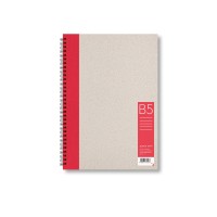 BOBO zápisník B5 - linka - červený - 50 listů - 31433